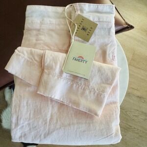 Faherty Malibu Linen & Cotton Chino Shorts, Size 40 Waist, ‎ Summer Pink, NWT